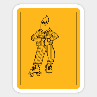 Banana in Pyjama Sticker